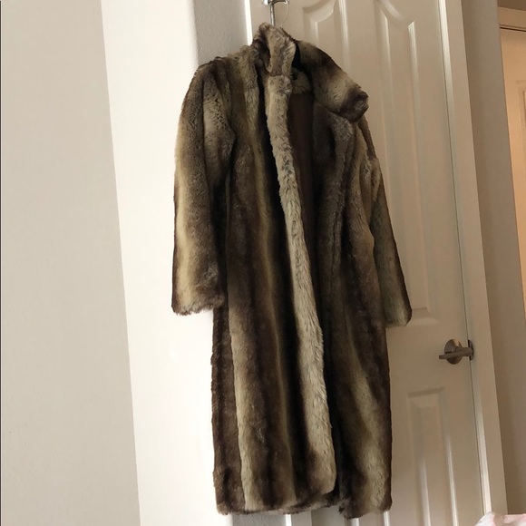 Jackets & Coats | Faux Fur Coat Multi Colored | Poshmark